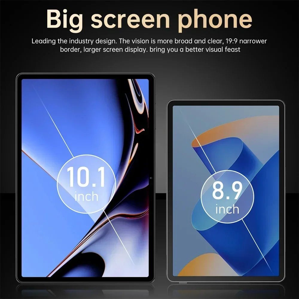 CHOTOG New Pad 7s Pro Tablet Android 5G Tablets 10.1inch Tablet PC Global Version 5G Dual SIM GPS 10000mah Battery Face Recognition WIFI Bluetooth for Kids Tabs with keyboard