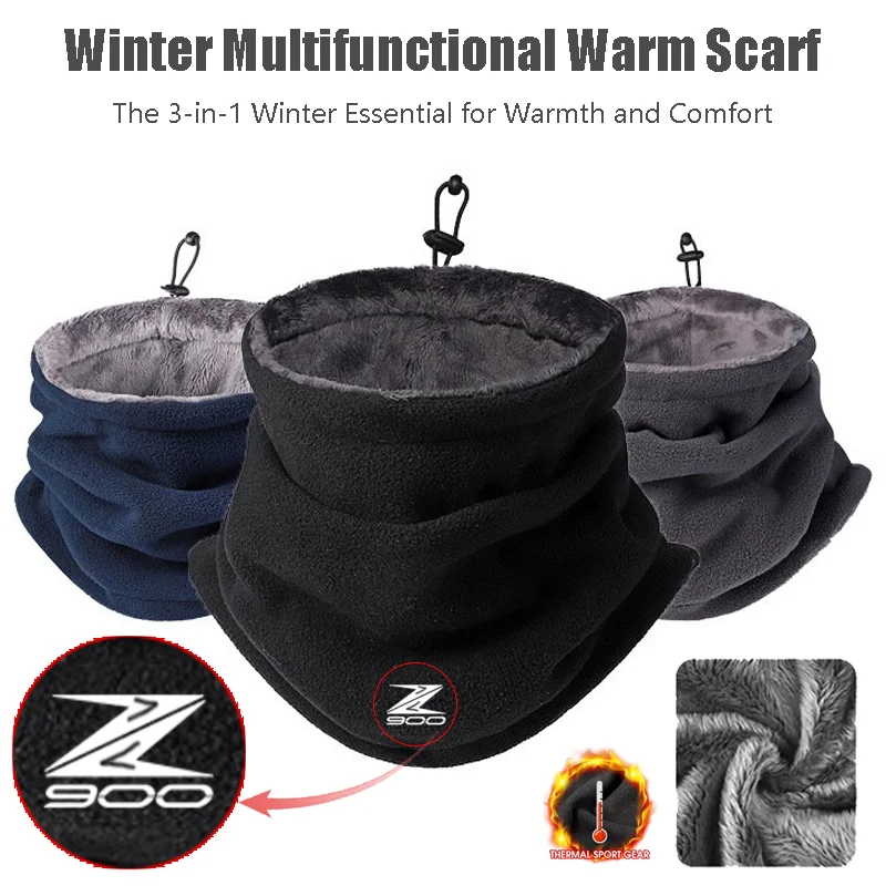 

For Kawasaki Z900 Z900 2017 2018 2019 2020 2021 2022 Winter Motorcycle Warm Mask Men Women Fleece Neck Outdoor Warmer Windproof