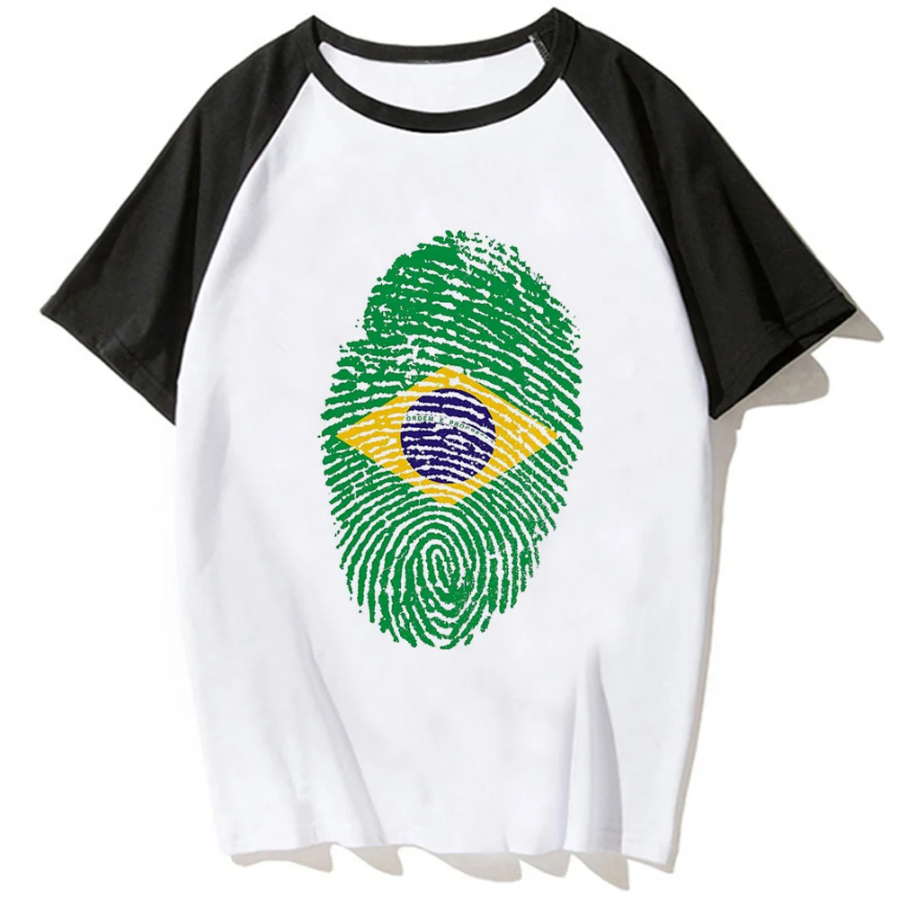 Brazil t shirt women anime Tee female harajuku streetwear clothes