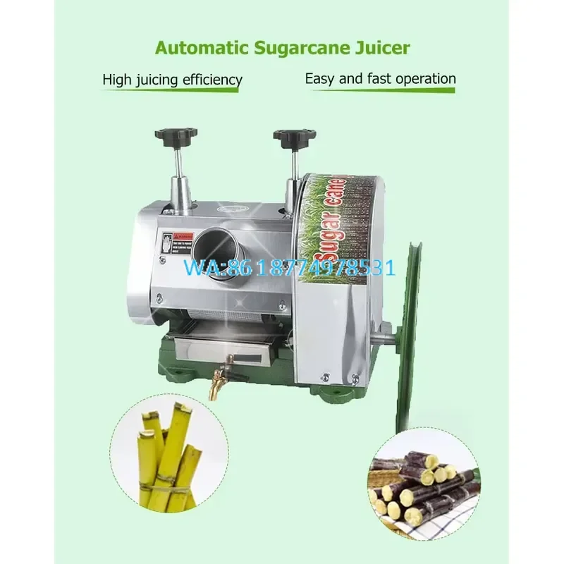 Wmwmnu Multi-Functional Sugarcane Juicer for Home Use Heavy Duty Stainless Steel Manual Press Extractor Easy to Clean