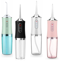 Dental Water Flosser Portable Oral Irrigator USB Rechargeable Water Floss Jet Tooth Pick 4 Tips 220ml Mouth Washing Machine