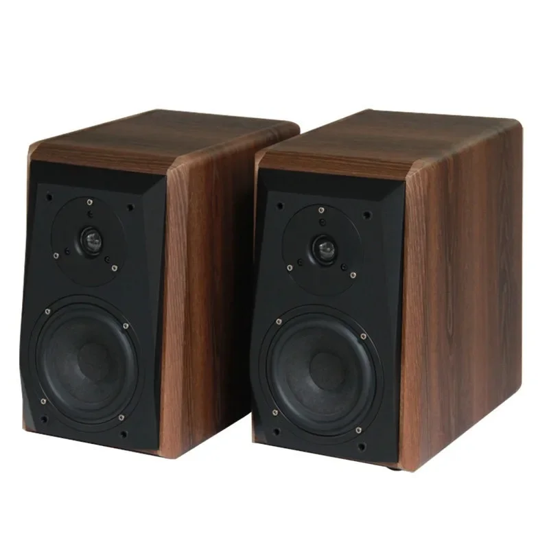 5.5-Inch Audiophile Passive Bookshelf Speakers, 200W Power, 2-Way Wooden Hi-Fi Stereo Speakers with 3-Inch Tweeter for Home Use