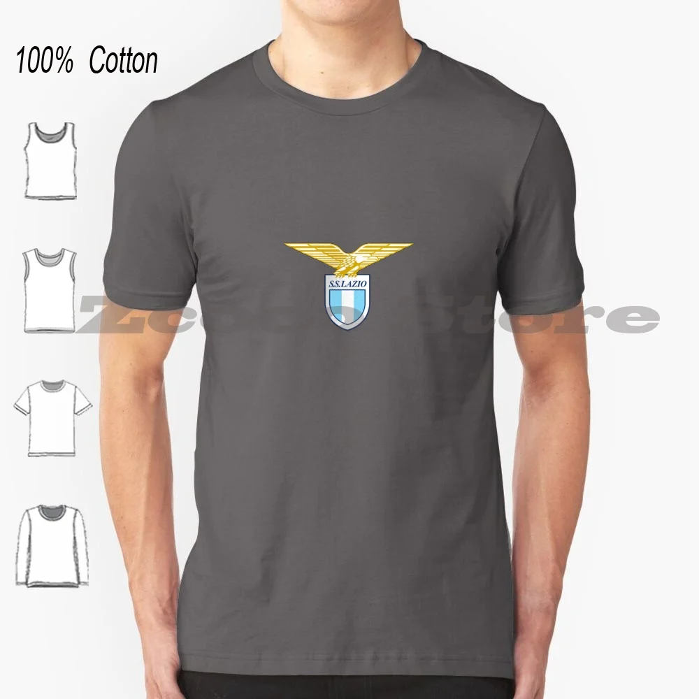 Classy Lazio Design T Shirt 100% Cotton Comfortable High-Quality Lazio 1900 Italian Football Parma Step Mom Italy Soccer