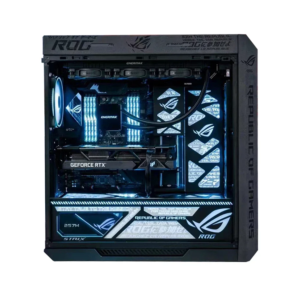 Asus Licht Panel Kit Voor Asus Rog Helios Pc Case Cover Argb Mod Combo Diy Srtix Decoratie Chassis Refit Gabinete gamer 5V 3PIN