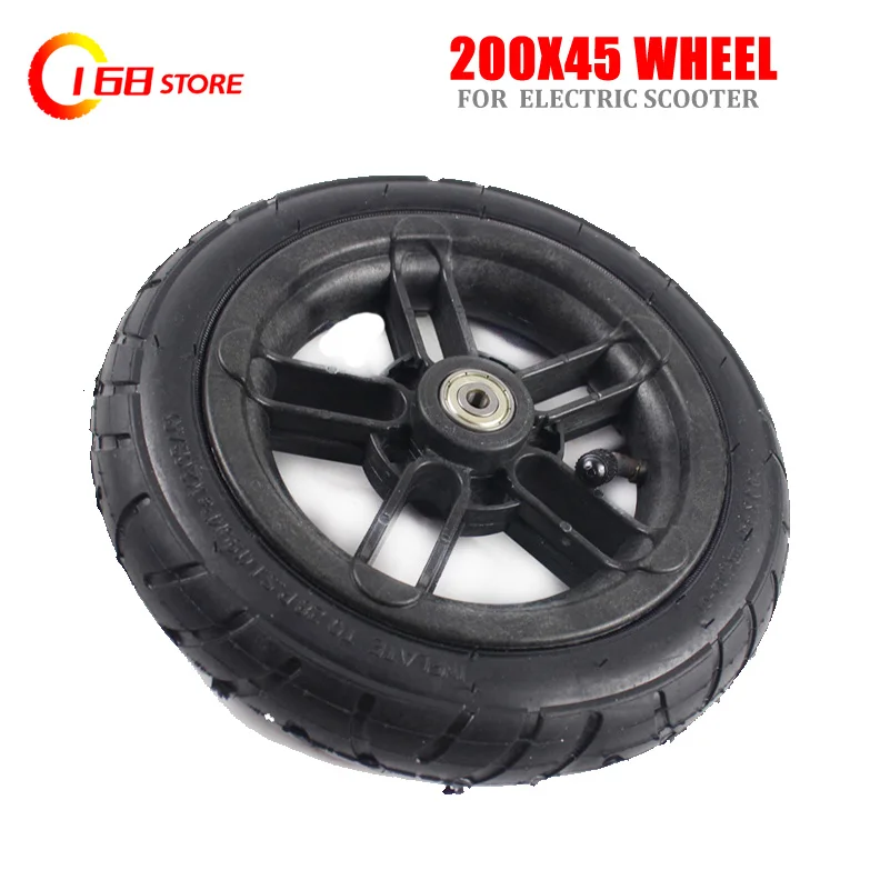 

8mm 10mm Inner Hole Good Quality Wheel 200x45 8 Inch Castor with Tyre & Tube Motorcycle Parts Electric Scooter