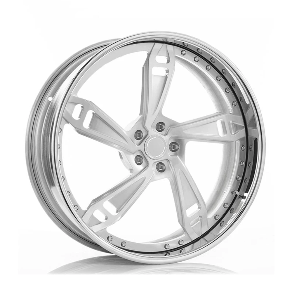 2-piece Forged alloy wheels rims 22 Inch concave 5x130 5x112