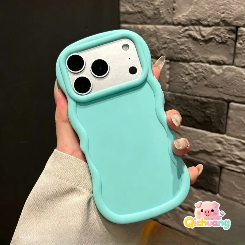 Matte Wavy Edge Phone Case For Samsung Galaxy A06 A05S A14 A13 A04S A12 F12 A11 A10S M01S F14 M14 F05 M05 Shockproof Soft Cover