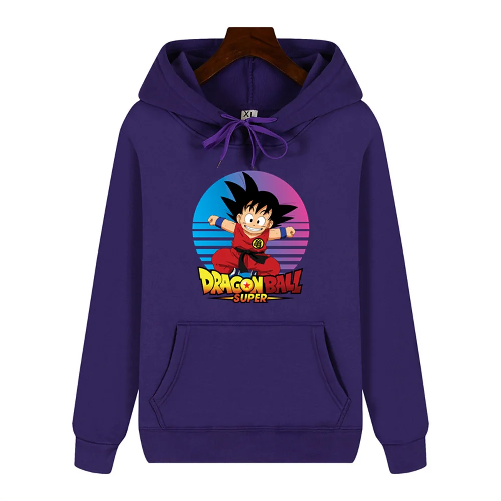 High-end quality men's hoodie hoodie Seven Dragon Ball Goku chest printed autumn and winter thick warm casual jacket