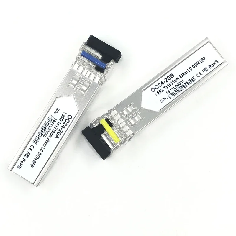 LC SFP Fiber optic module 1.25G LC 20KM 1310/1550nm Single Fiber SFP Optical Module Transceiver FOR ONU OLT