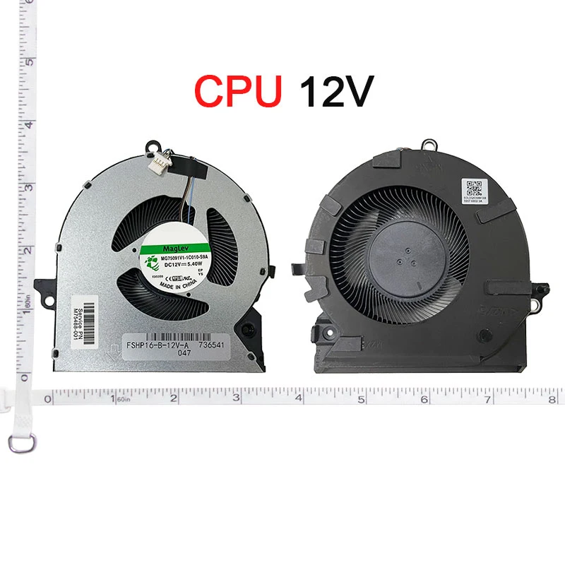 Nowy wentylator chłodzący CPU GPU do HP OMEN 16-B 16-C TPN-Q265 Q267 M75487-001 M75488-001 M75483-001 M75485-001 — zdjęcie produktu 4