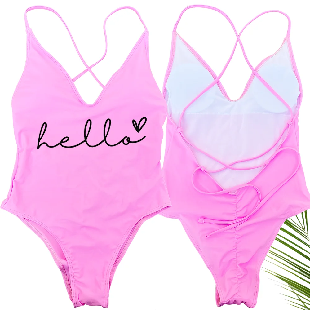 Sexy gepolsterter Einteiler-Badeanzug für Damen 2026 – Herz-Bikini-Bademode für den Sommer und Strand