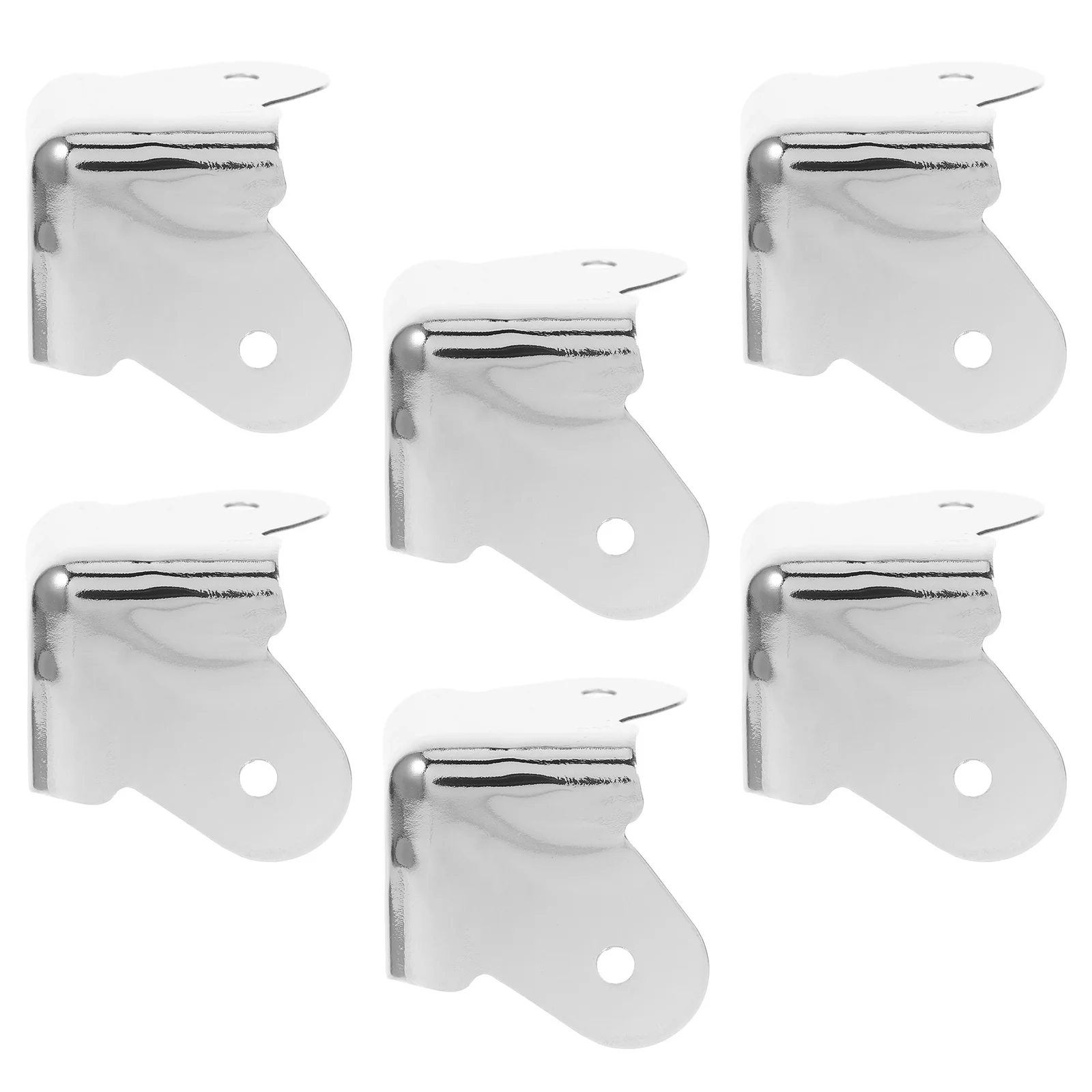 6 قطع من أغطية زوايا صندوق مكبر الصوت، واقيات حافة معدنية شديدة التحمل، تغليف صندوق شحن كرتوني، أغطية لوحة فضية