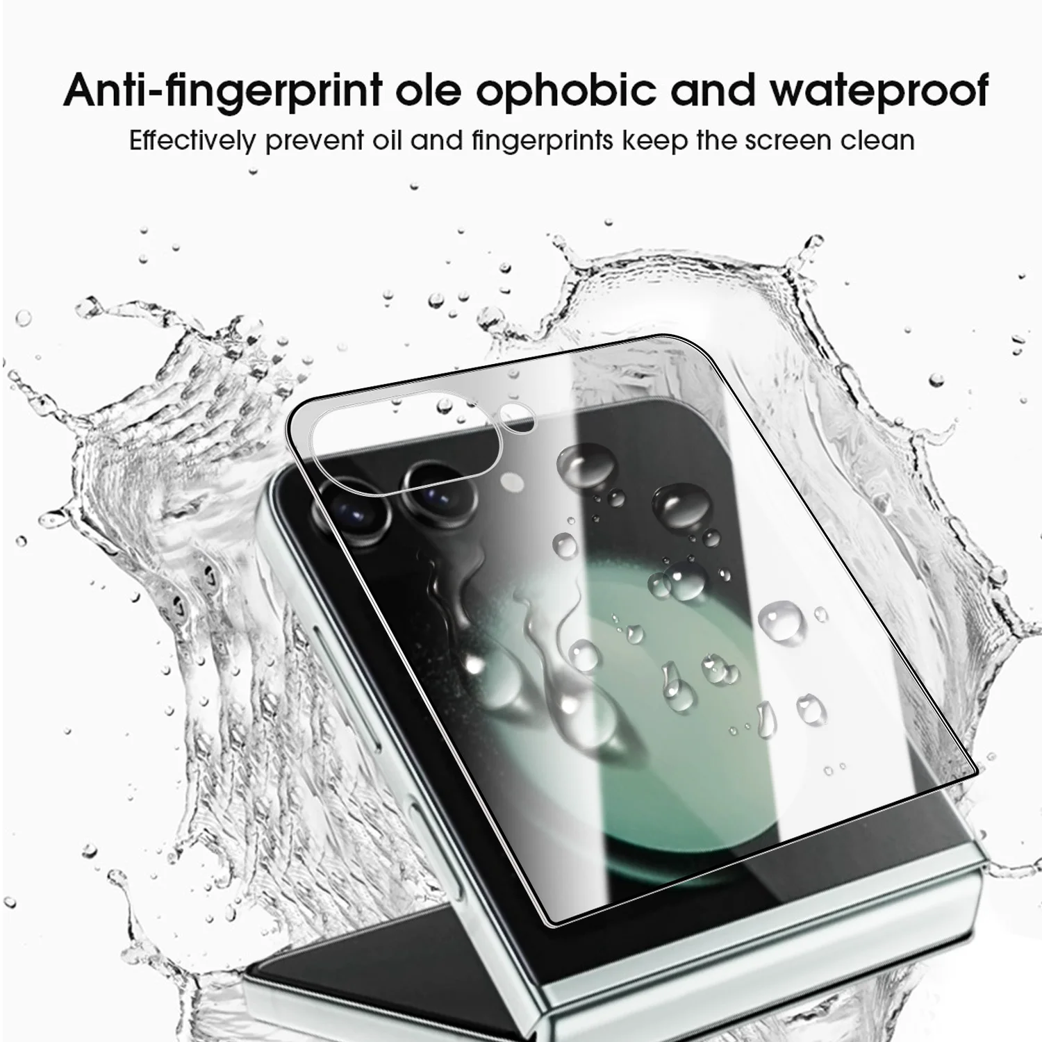 1-3 قطعة الخصوصية الزجاج المقسى أفلام واقية لسامسونج غالاكسي Z Flip 7 Flip7 ZFlip7 2025 مكافحة مختلس النظر الخارجي حامي الشاشة #6