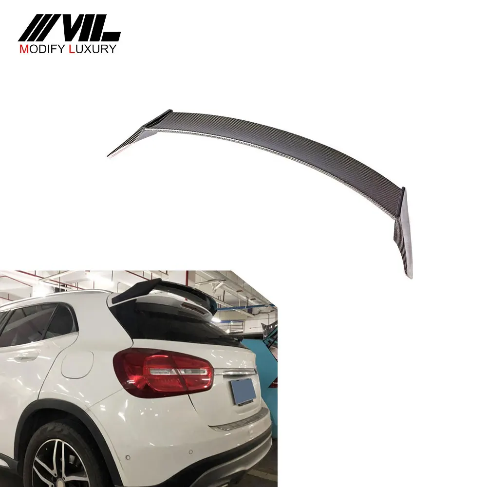 Adecuado para el alerón de ventana de techo de fibra de carbono GLA CLASS X156 B es adecuado para Mercedes-Benz GLA200, GLA250, GLA45 AMG 2015-