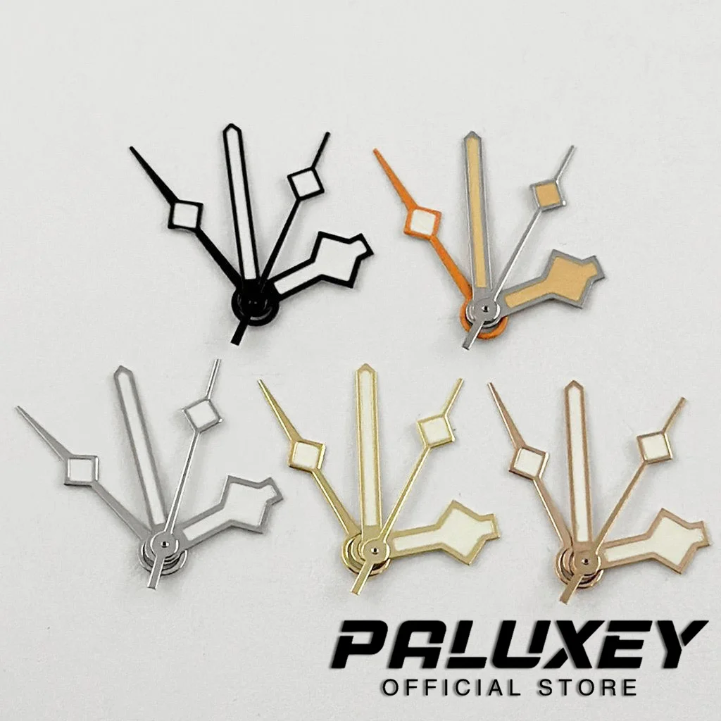 NH34 SnowFlake GMT NH34 Four Needles Hands Green Luminous Silver Gold Black Watches Pointer Suitable for NH34A 4R34 Movement