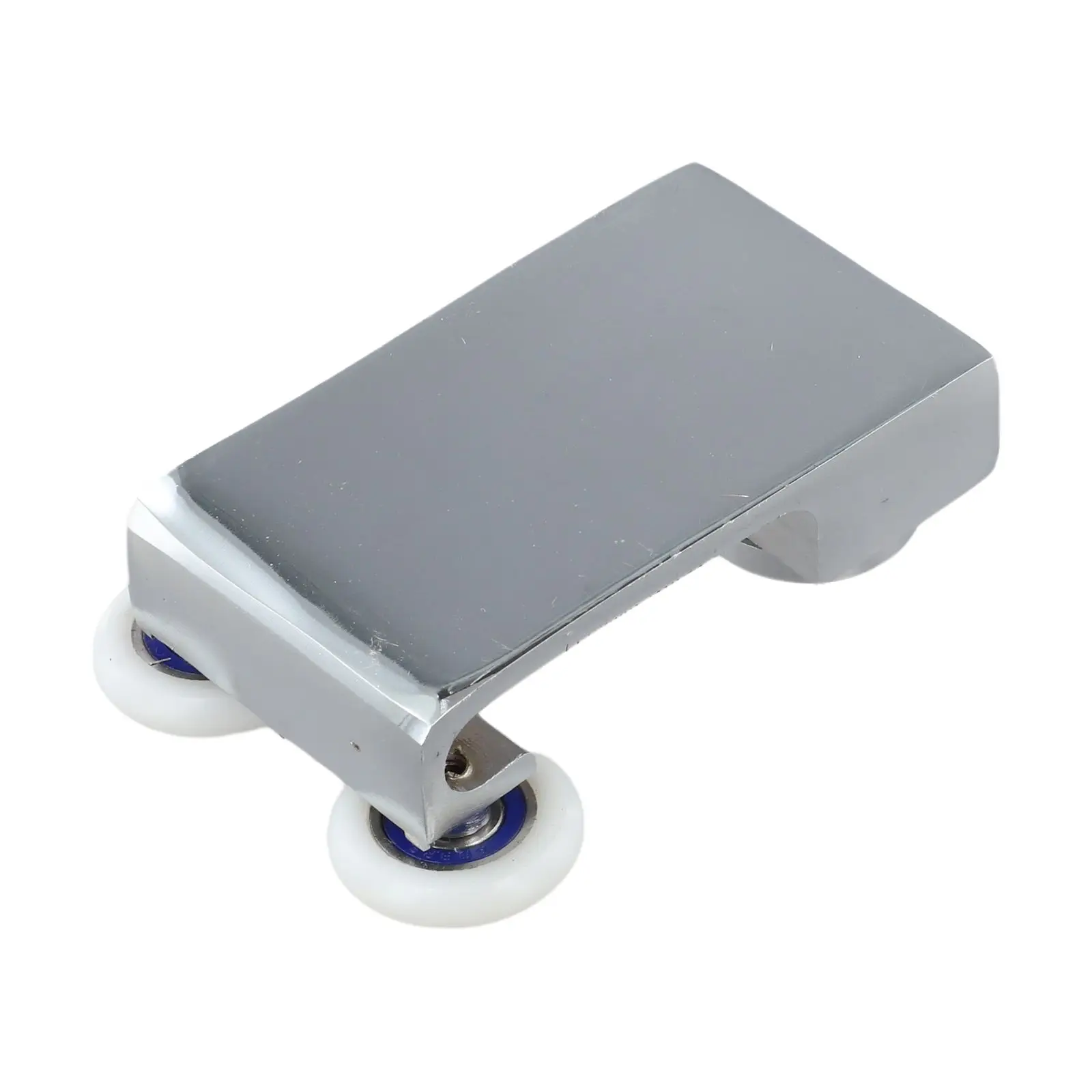 

2 шт., подвесной шкив из цинкового сплава для душевой комнаты, ролик для раздвижной двери ванной комнаты, плоская дорожка, подвесные аксессуары для колес