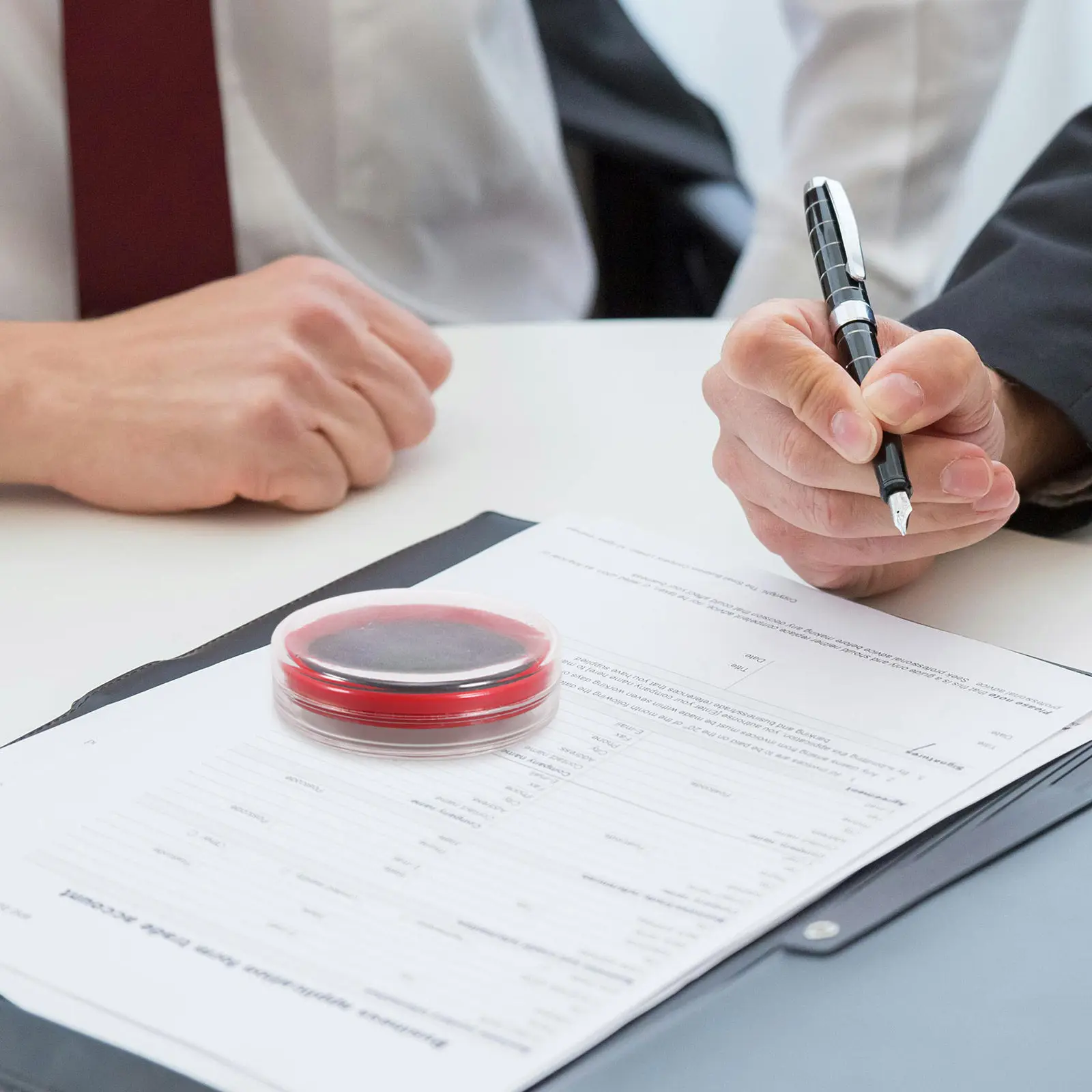 

Маленькая круглая чернильная подушечка, компактный многофункциональный офисный штамповочный блок, портативный инструмент для документов и финансового учета