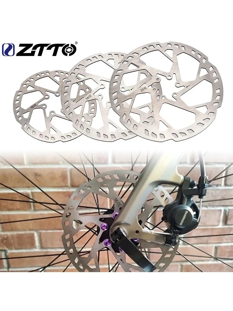 AliExpress NONE ZTTO 2.3mm Thicken MTB E-bike Bicycle Disc Brake Rotor Stainless Steel 140mm 160mm 180mm 203mm220mm 6 Bolts Hub Mount Bike Parts