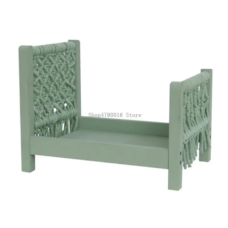 

Newborn Photography Porps Bed Baby Photoshoot Cot Woven Background Small Furniture for Photo Posing Accessories