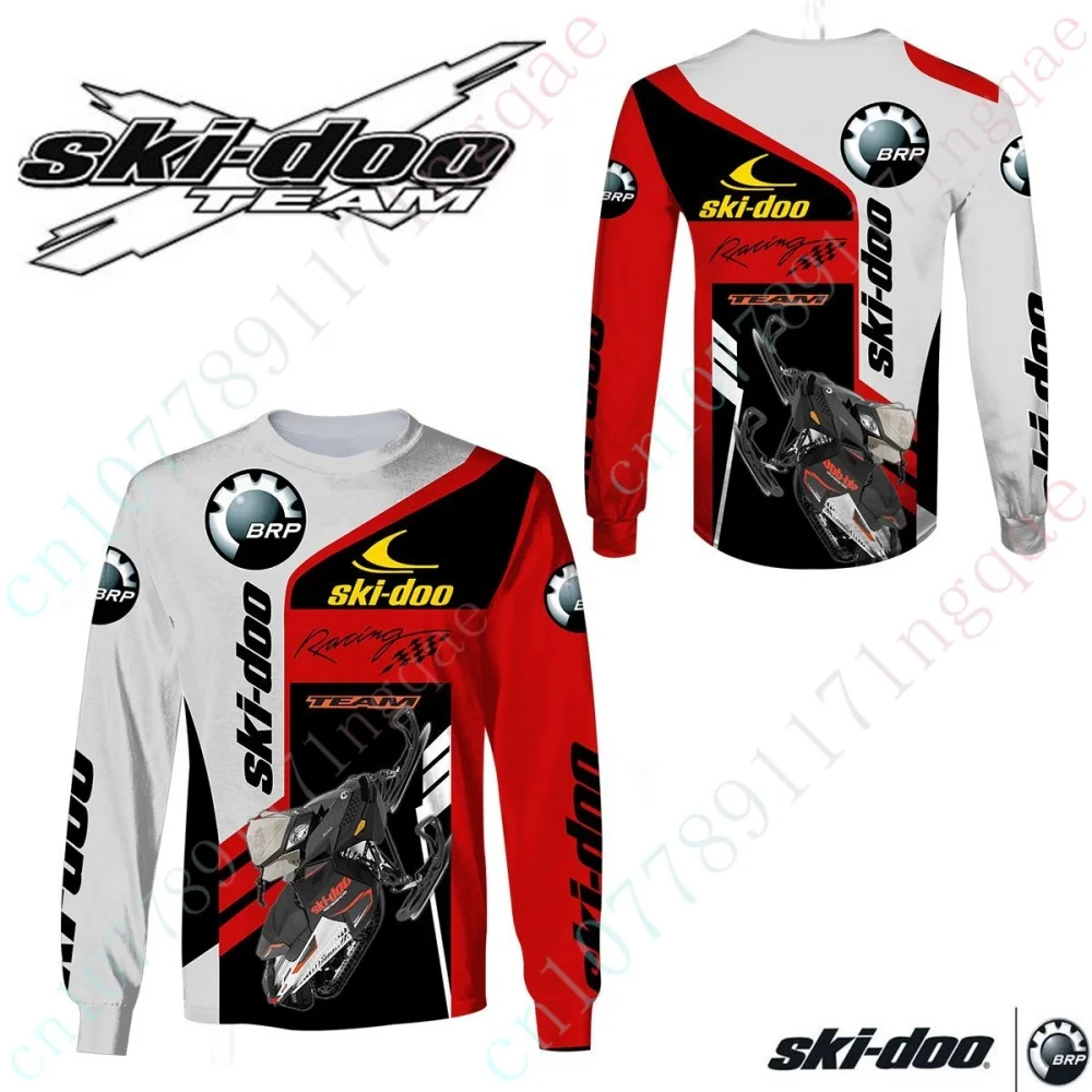 

New Ski-doo Oversized T-shirt Men's Clothing Casual Round Neck Long Sleeve Sweatshirt T Shirt Harajuku Streetwear Top Unisex Tee