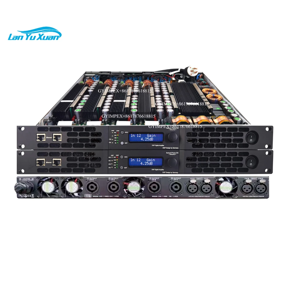 

ALLDSP 2ohm stable 11000W RMS Manufacturer dj audio power subwoofer class d pa DSP digital amplifier
