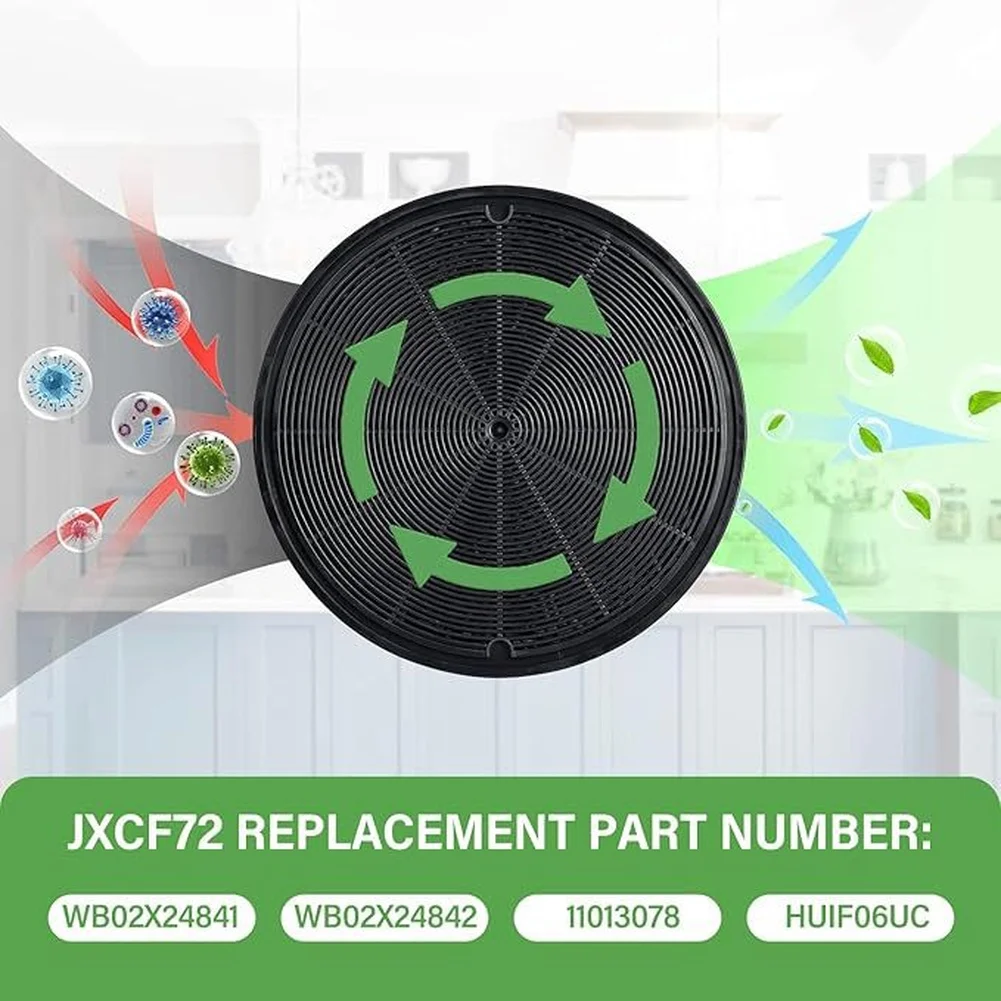 Compatible Charcoal Filter JXCF72 For GE Bosch= Kitchen Vent Hoods, High Efficiency Carbon Replacement For 30 36 Inch Models
