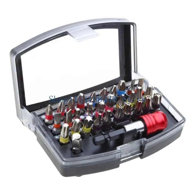 

02DC Screwdriver Bit Set With Extension Bar Repair Tool Conversion Adapters