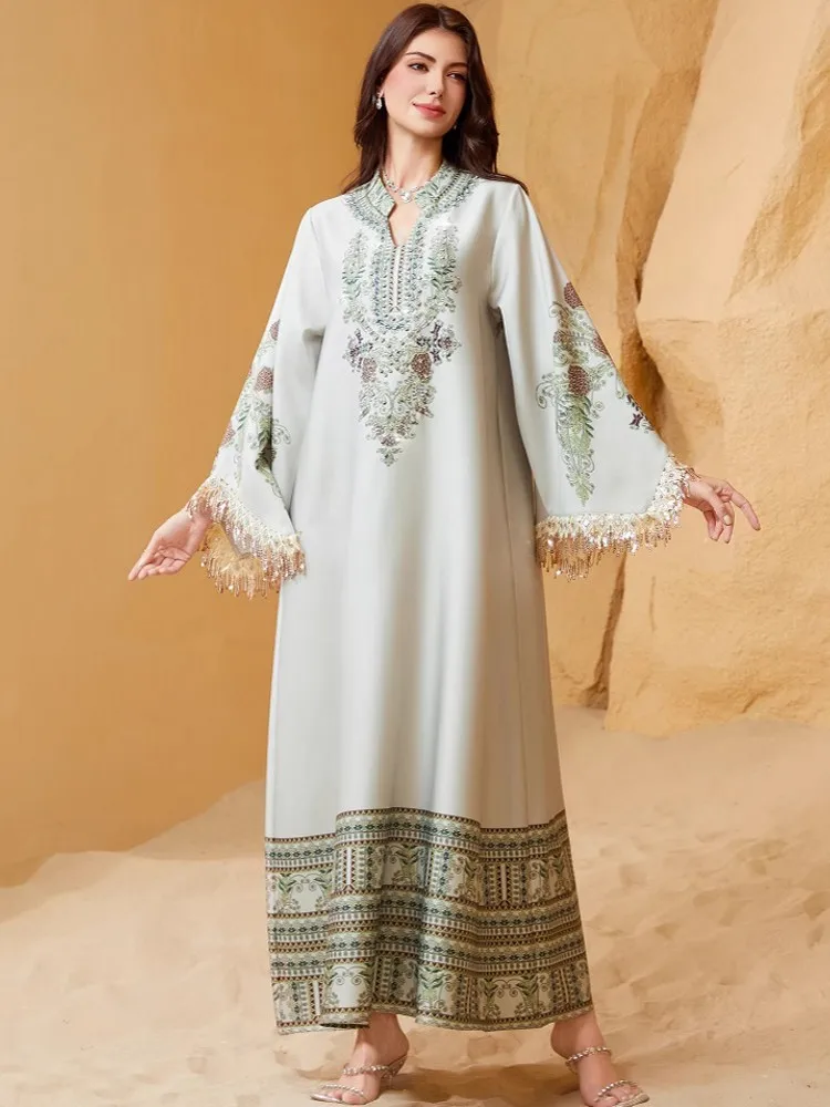 

Abayas For Women Dubai Luxury 2025 African Muslim Fashion Dress Caftan Marocain Evening Party Dresses Boubou Robe Djellaba Femme