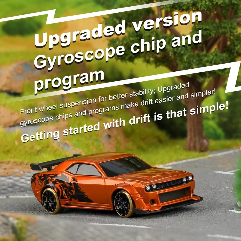 TURBO RACING Limited Edition 1:76 C65 Drift Car With Gyro Mini RC Desktop Toys Remote Control Kids and Adults Toys