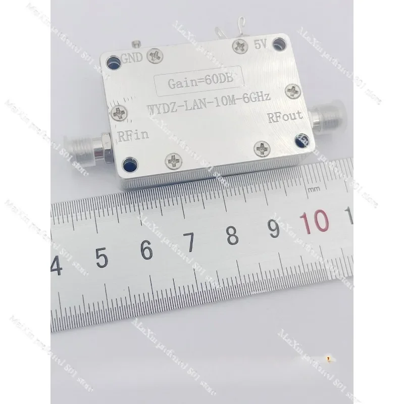 Large gain large bandwidth amplifier 10M-6GHz gain 60DB RF signal driving or receiving front end