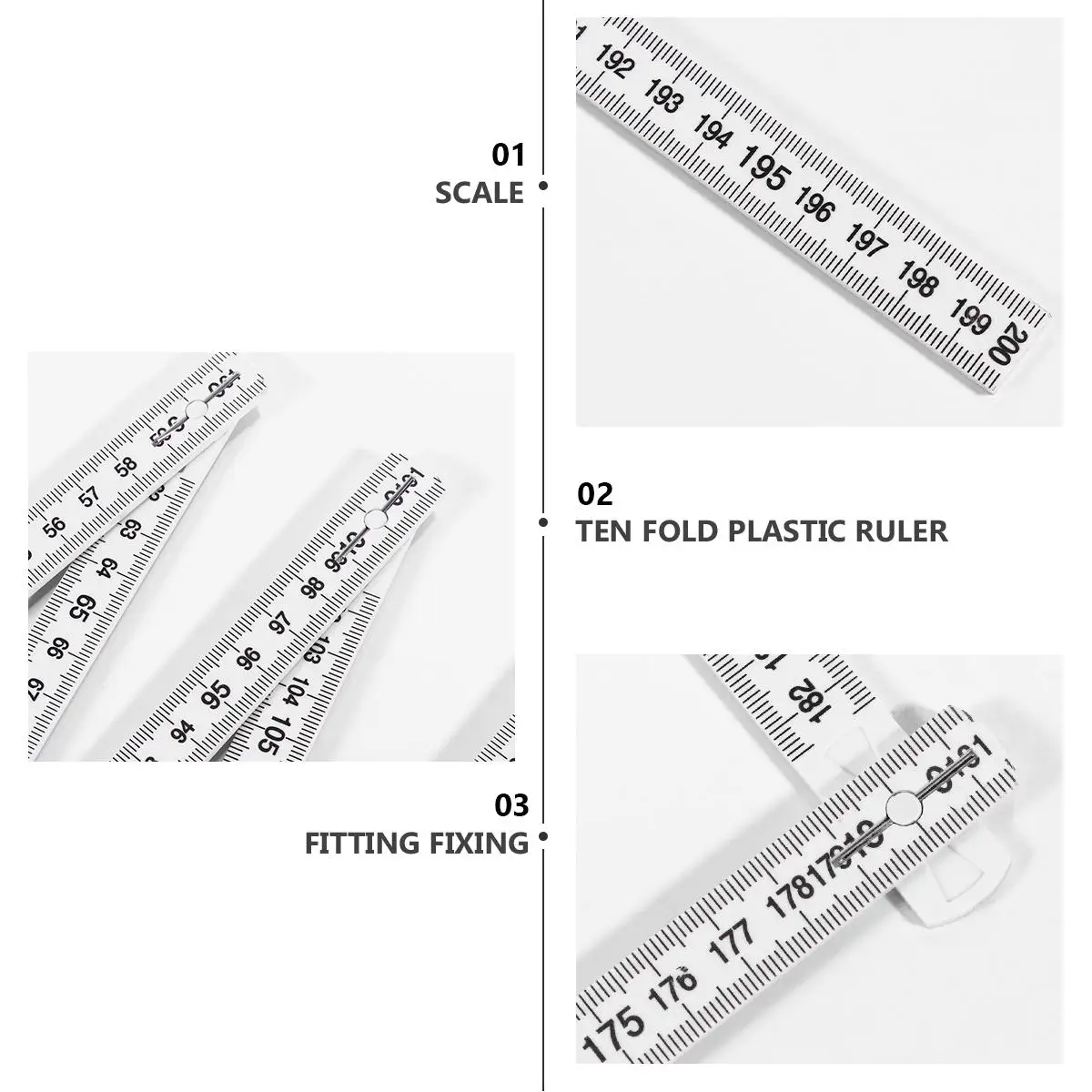 folding ruler foldable ruler folding measuring ruler plastic folding ruler measuring tool