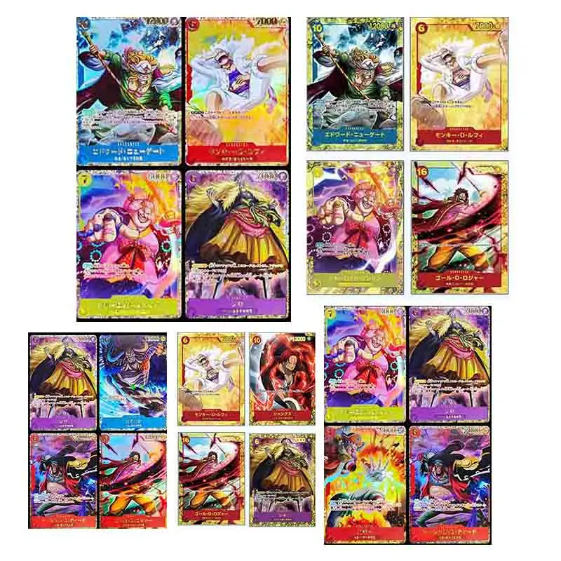 Diy One Piece Monkey D. Luffy Shanks Kaidou Charlotte Linlin Collectible Cards Christmas Birthday Gifts Children's Toys