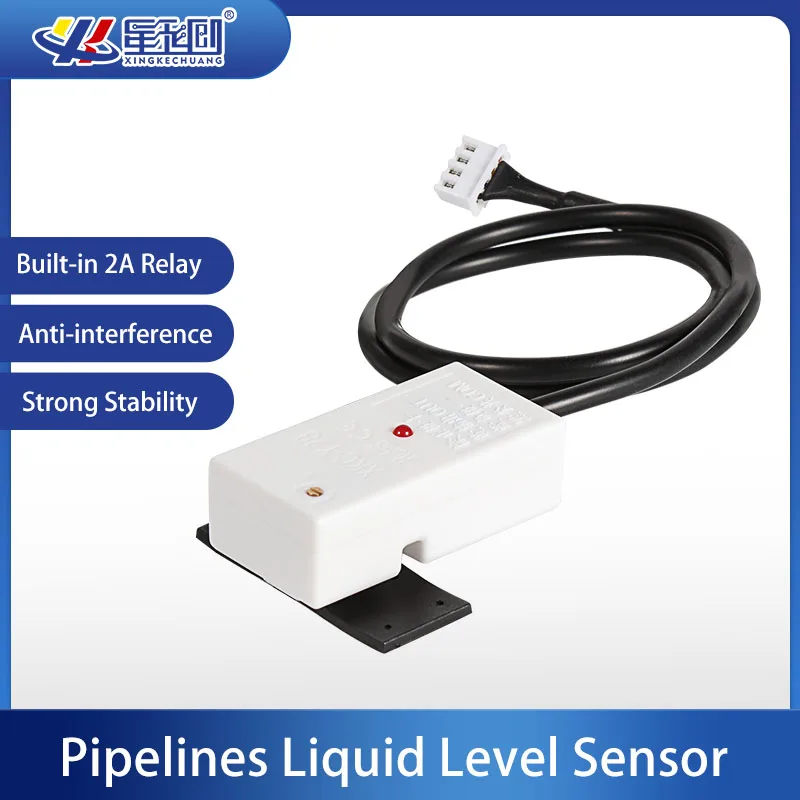 XKC-Y28 Capacitive Liquid & Water Level Sensor for 11mm+ Diameter Tubes Pipelines and 0-20mm Thickness Flat Tanks Containers