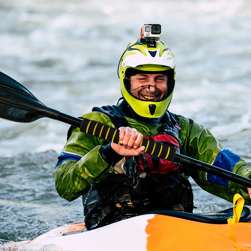 

Kayak Paddle Grips Non-Slip Cover for Boat Oars 22CM Yellow Sponge Protector Hand Grip Cover for Canoe Accessories