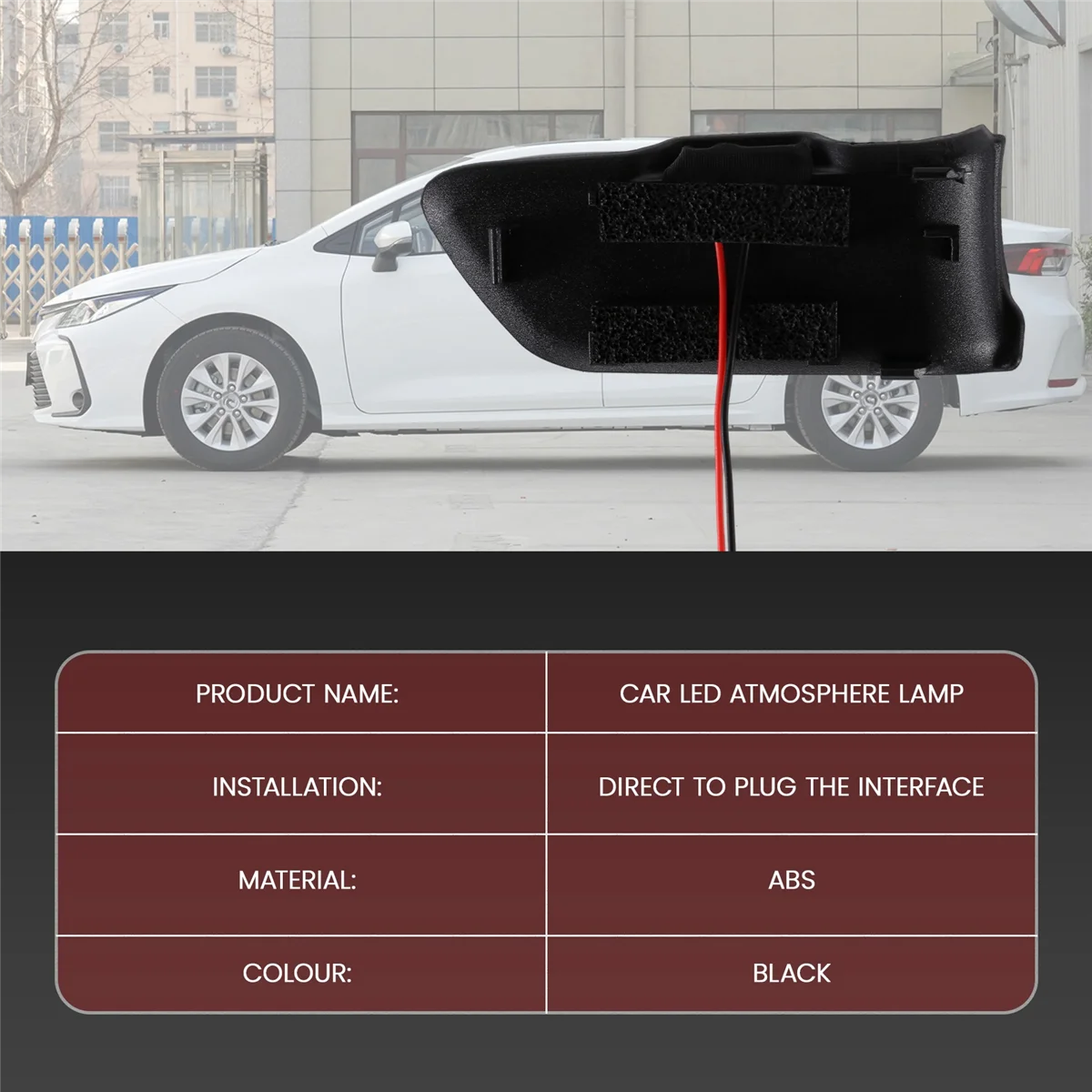 A70R-2020 2021년용 ​ 도어 보울 팔걸이 분위기 조명 인테리어 LED 블루 도어 보울 핸들 프레임 조명