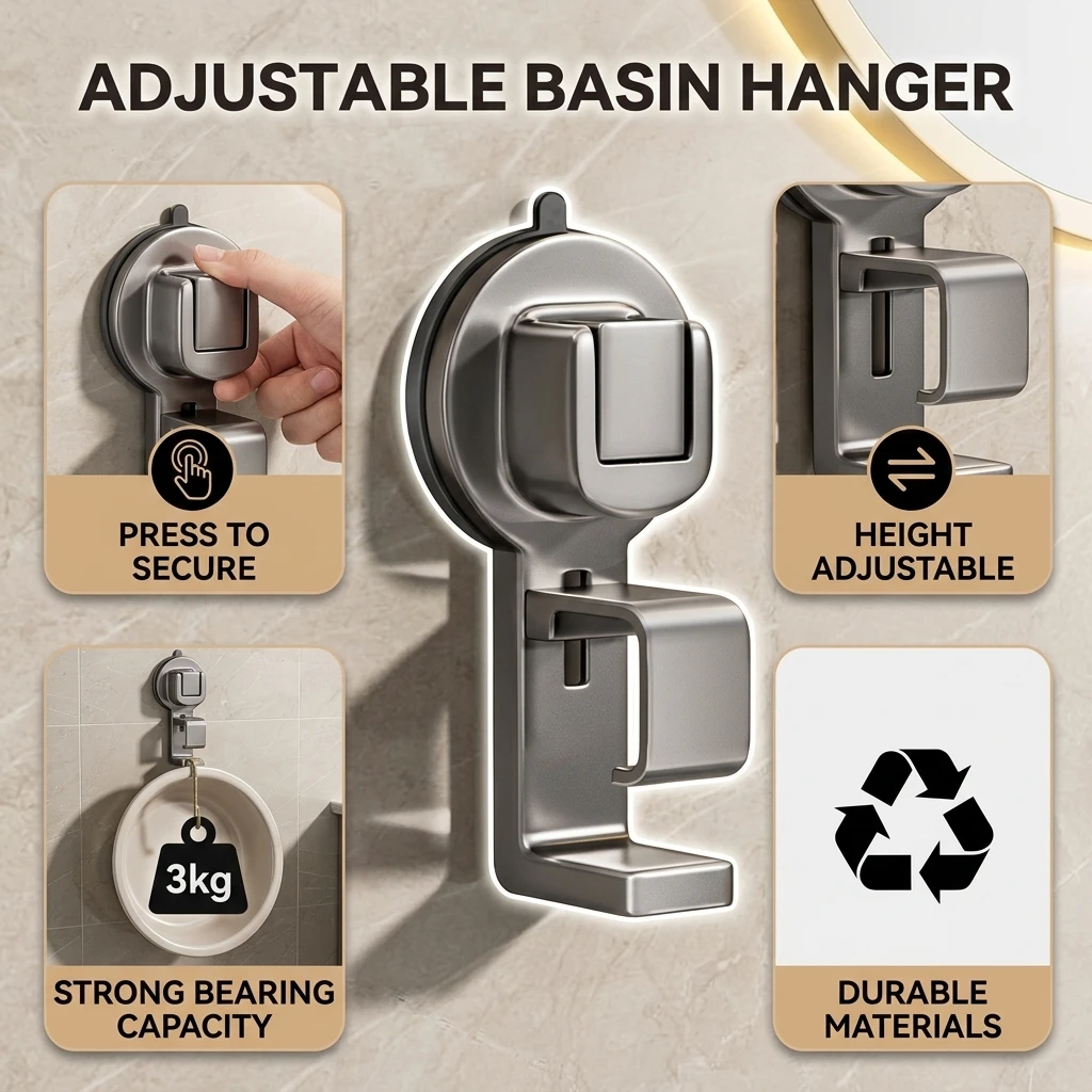 Toilet Washbasin Storage Rack - Home Bathroom Wash Basin 评论和价格