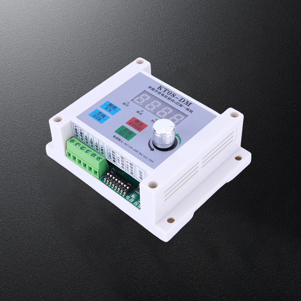 

KTO8-DM Pulse Generator Single-axis Stepper Motor Driver Controller 32-bit DSP Servo Motor Driver DC 24-70V/AC 18-50V