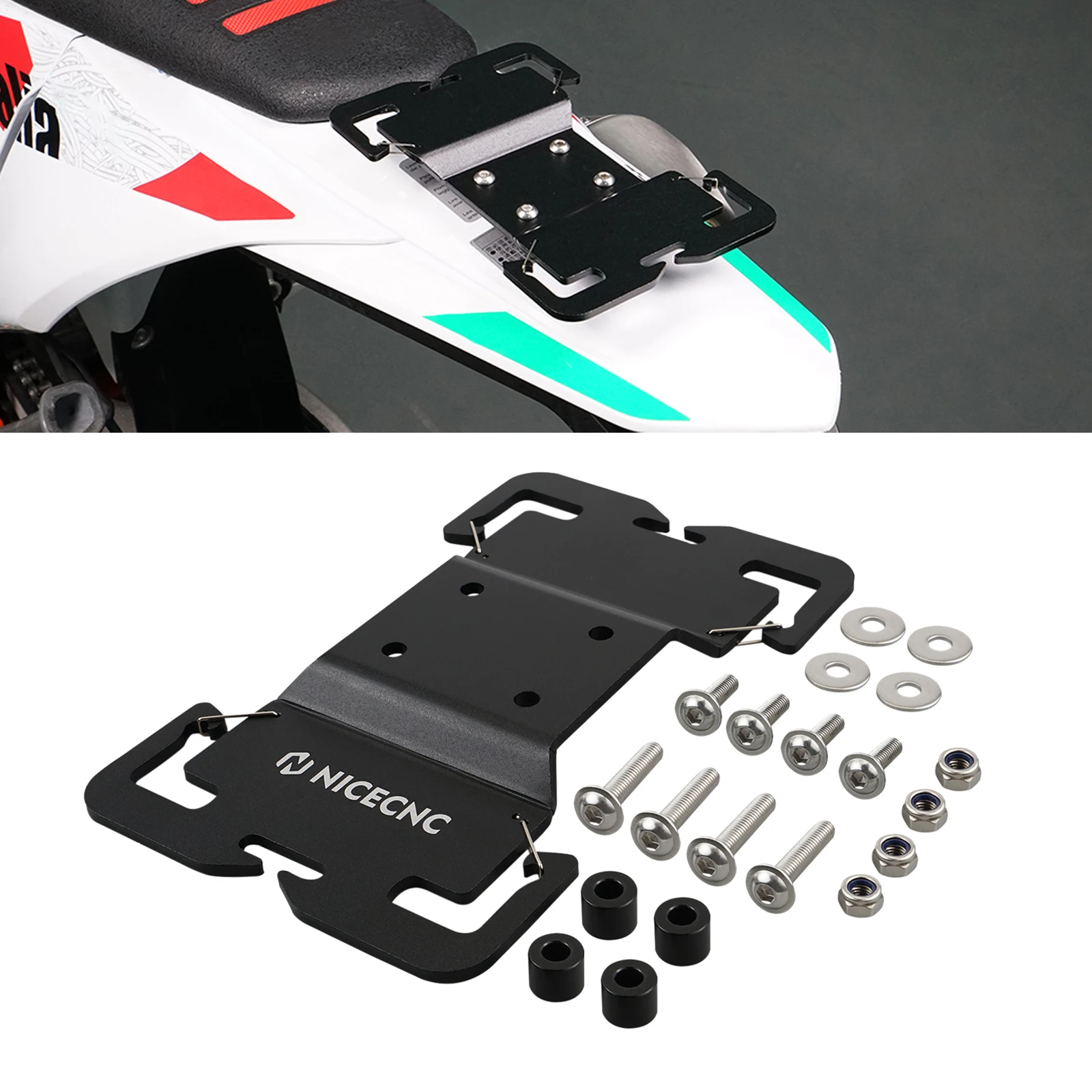 

NICECNC Rear Lugguage Tail Rack For KTM EXC 300 EXCF 250 SXF 450 Husqvarna TE 300 GasGas EC 300 Honda CRF 250 450 Beta RR 300