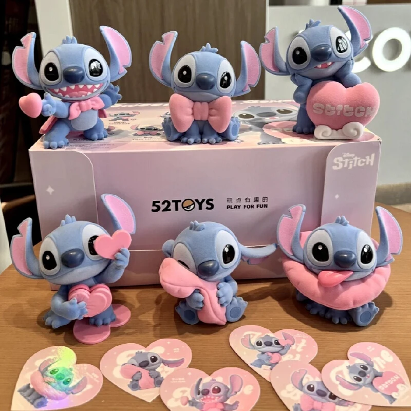 

New Genuine Stitch Sweet Pink Series Mystery Box Cute Stitch Figurine Decorate Desktop Ornaments Blind Box Toy Birthday Gift