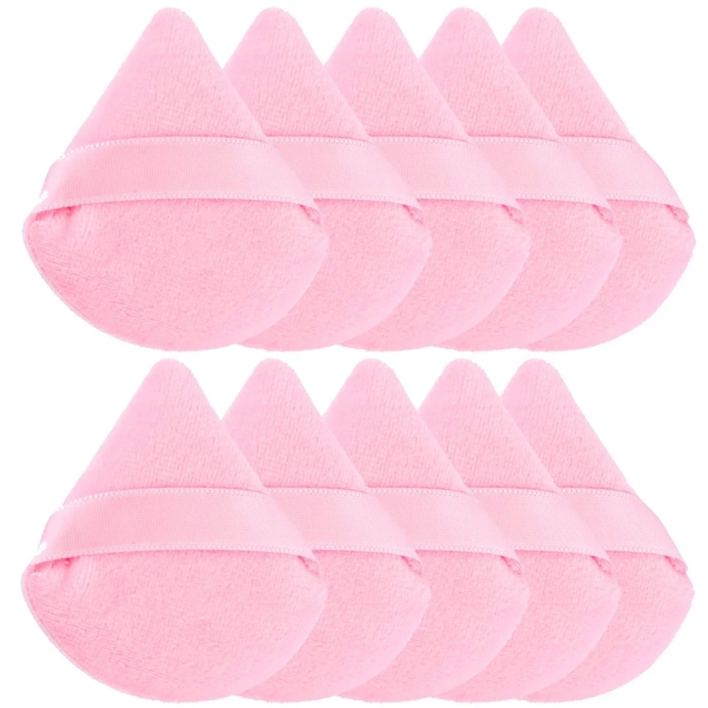 1/2/3/6Pcs Triangle Velvet Powder Puff Face Cosmetic Eye Beauty Makeup Tool Reusable Sponge Washable Mini Powder Puff Accessorie