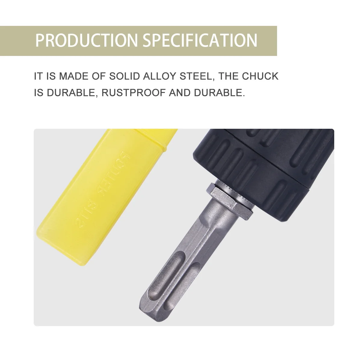 الحفر تشاك مقبض مربع 0.8-10 مللي متر المعادن الذاتي تشديد لاستبدال المطرقة الكهربائية شنيور يعمل بالبطارية تحويل محول