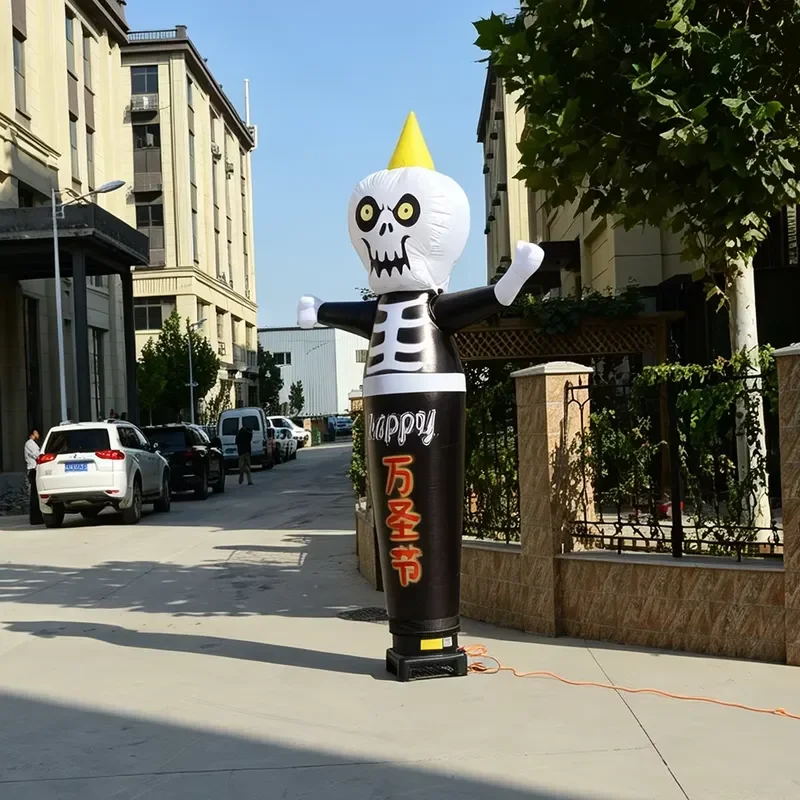 Halloween Pumpkin Man Inflatable Air Dancer Scary Skull Ghost Custom Advertising for Party Decoration Waving Tube Water