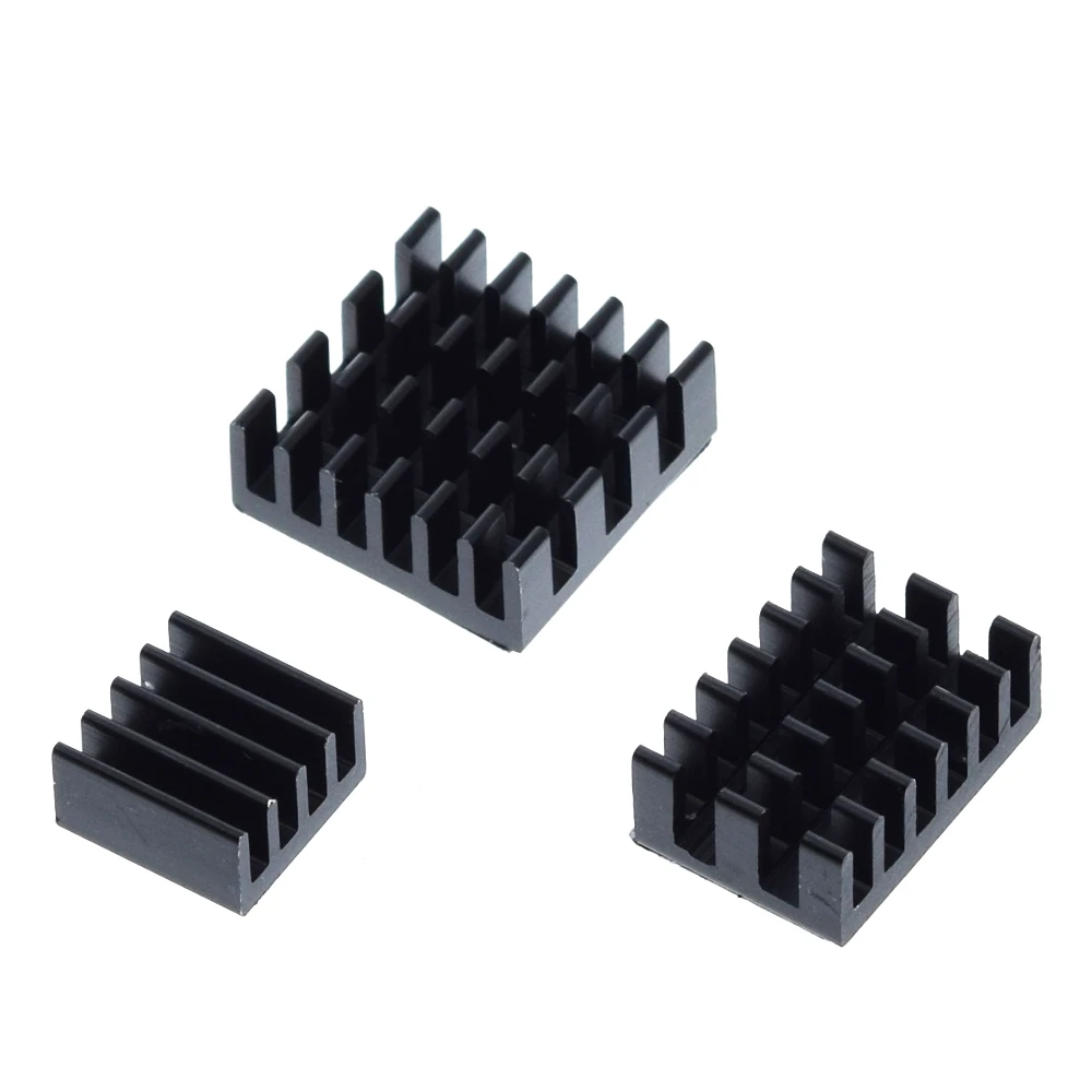 TZT For Raspberry Pi 4 Heat Sink 3pcs Raspberry Pi 4B Aluminum Heatsink Radiator Cooling Kit Cooler for Raspberry Pi 4 Model B