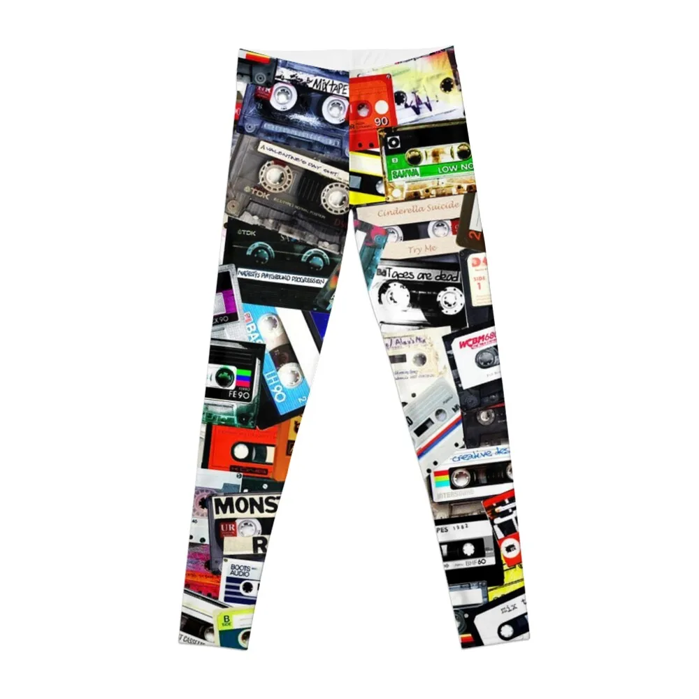 cassette tape Leggings sporty woman gym sports shirts gym sport legging Womens Leggings