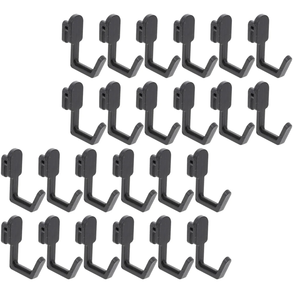 24 Pcs Peg Board Hook Accessories Rack Pegboard J Shape Hooks for Pegboards Organizer