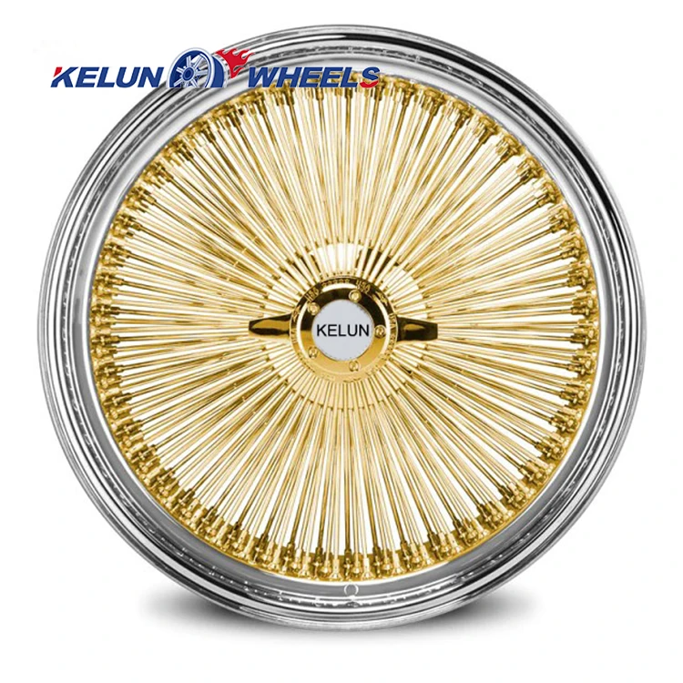 【Hot】Spoke Wire Wheels 5 Holes Wire Wheel for Luxury Retro Car 22