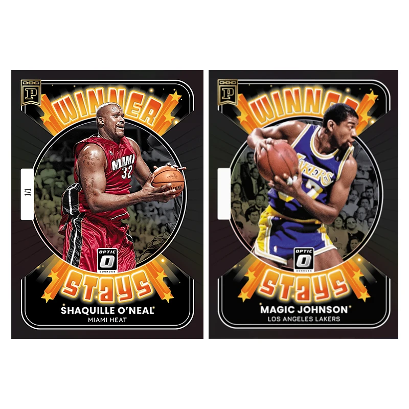 Diy Homemade Panini Basketball Star Card Shaquille O'neal James Curry Davis Magic Johnson Collection Card Toys Gift