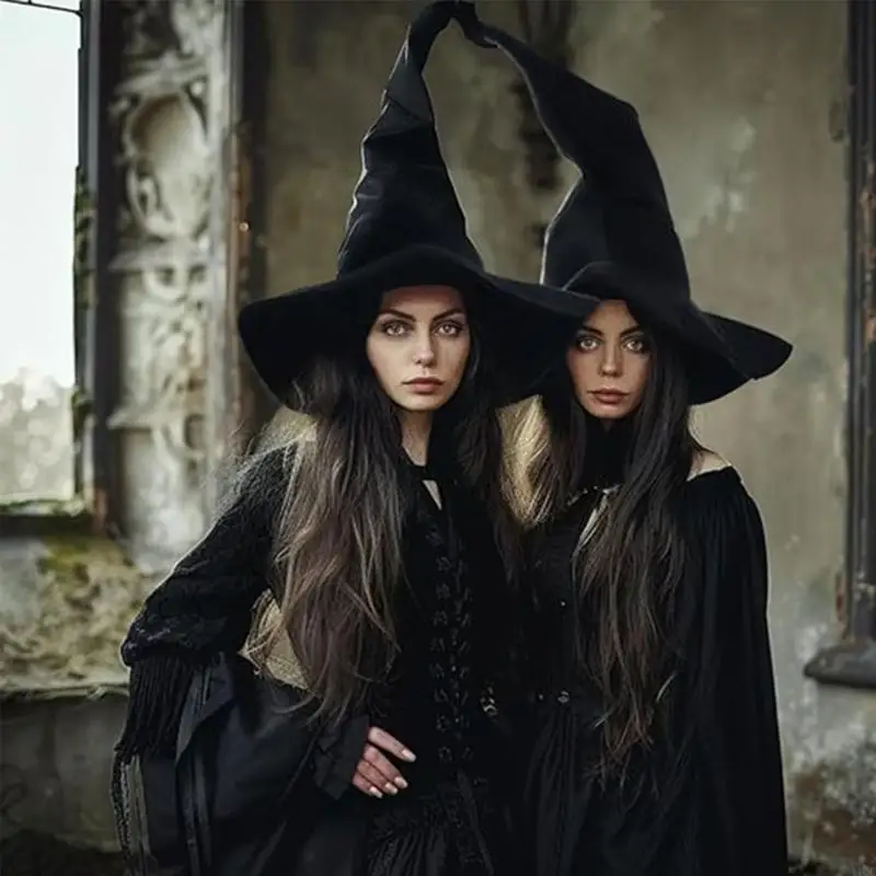 Halloween Party Cosplay Costume Decoration Witch Hat Home Yard Cosplay Event 