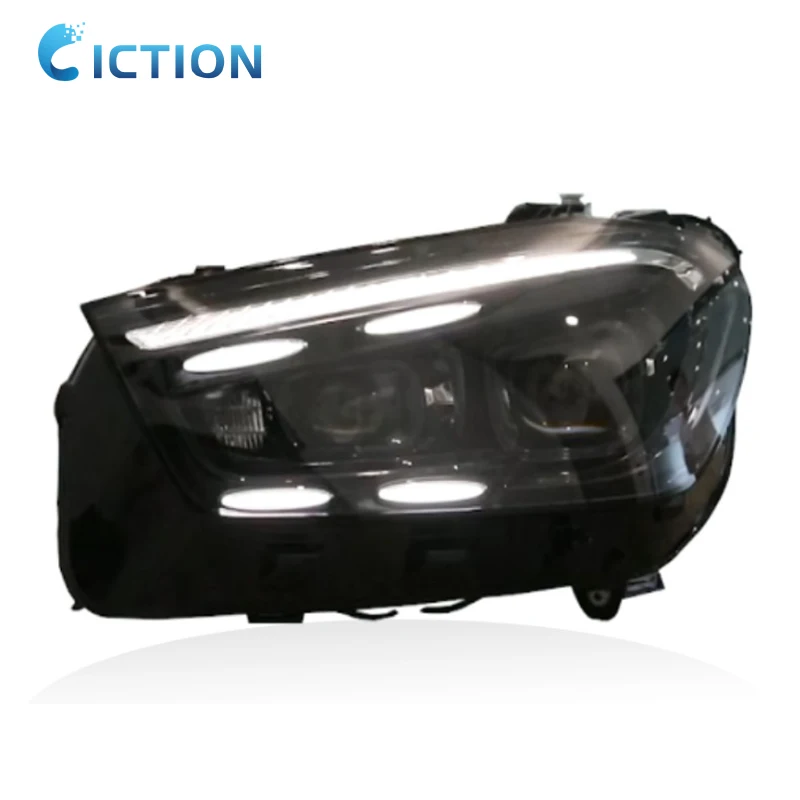 Auto New Style for Mercedes Benz GLE W167 Headlight Assembly 2020-2024 Modified LED Lens Daytime Running Lights Car Accessories