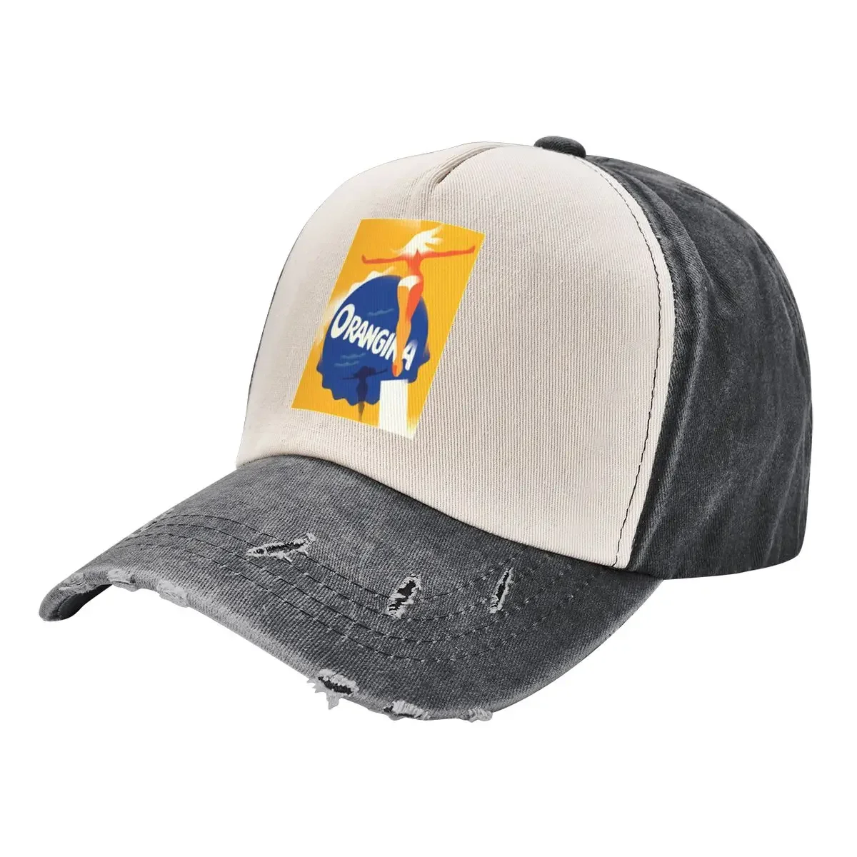 Orange Orangina Baseball Cap derby hat New Hat Woman Hats Men's